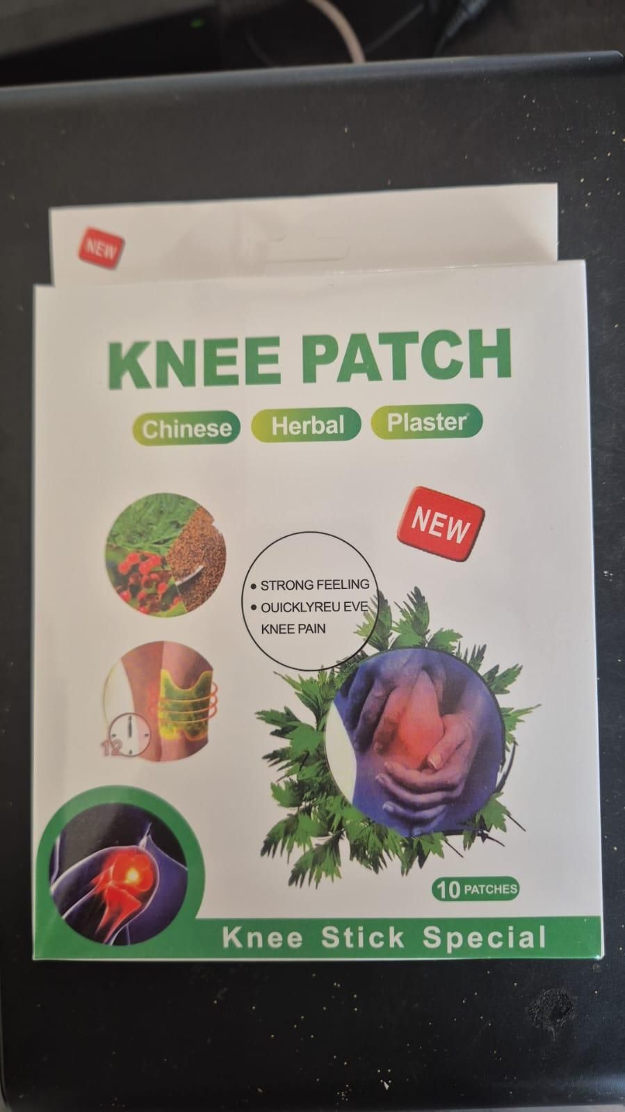 🌿Herbal Heat Knee Patch: Natural Wormwood & Menthol For Temporary External Relief - Natural Adhesive Heat Patches For Joint And Muscle 🏃🏻🤸🏻(Pack of 10, 20, 30)