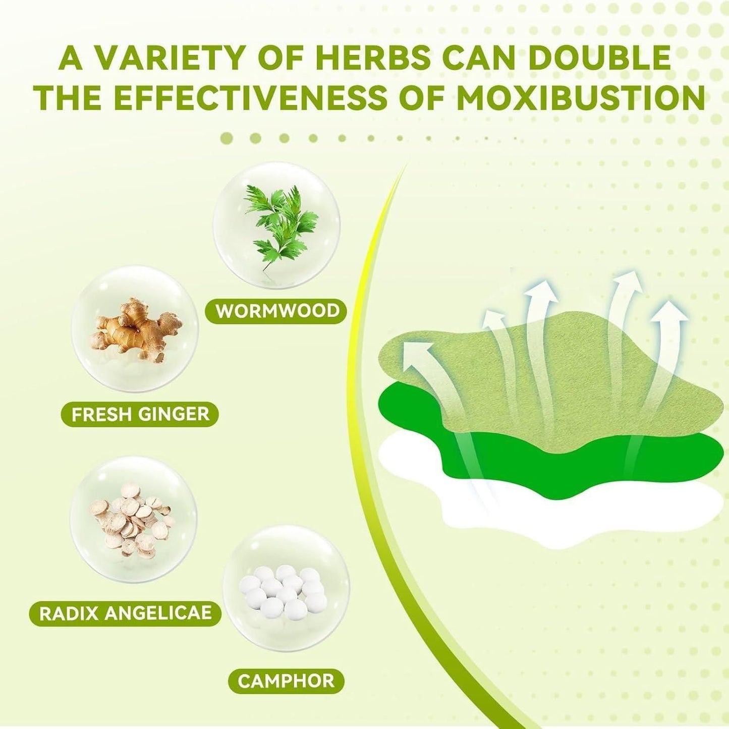 🌿Herbal Heat Knee Patch: Natural Wormwood & Menthol For Temporary External Relief - Natural Adhesive Heat Patches For Joint And Muscle 🏃🏻🤸🏻(Pack of 10, 20, 30)