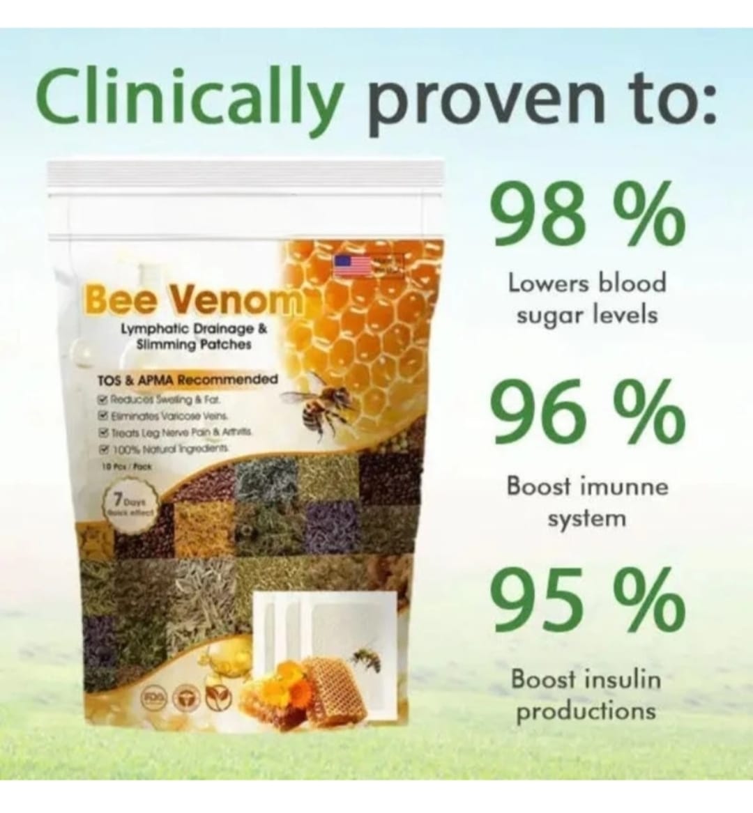 🌿Ve Venom Foot Detox Patch | Pain Relief & Toxin Cleanse | 🔥Buy 1 Get 1 FREE🎁🔥